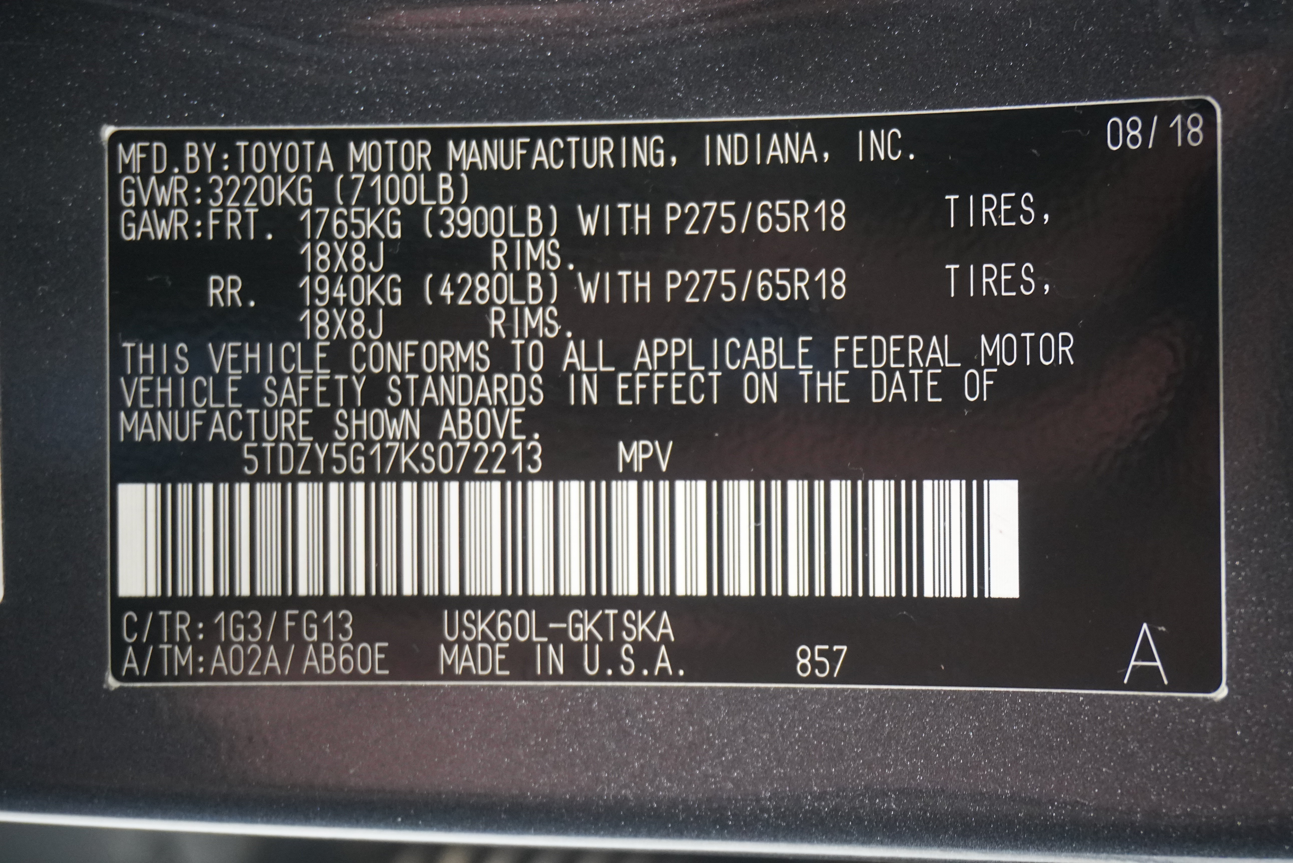 Used 2019 Toyota Sequoia SR5 RWD image 30
