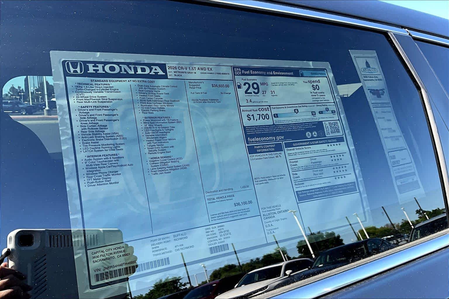 New 2026 Honda CR-V EX image 22