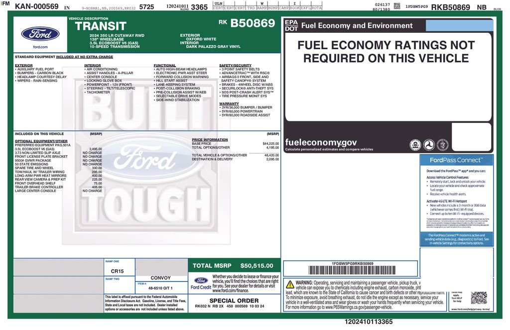 Certified 2024 Ford Transit 350 RWD image 4