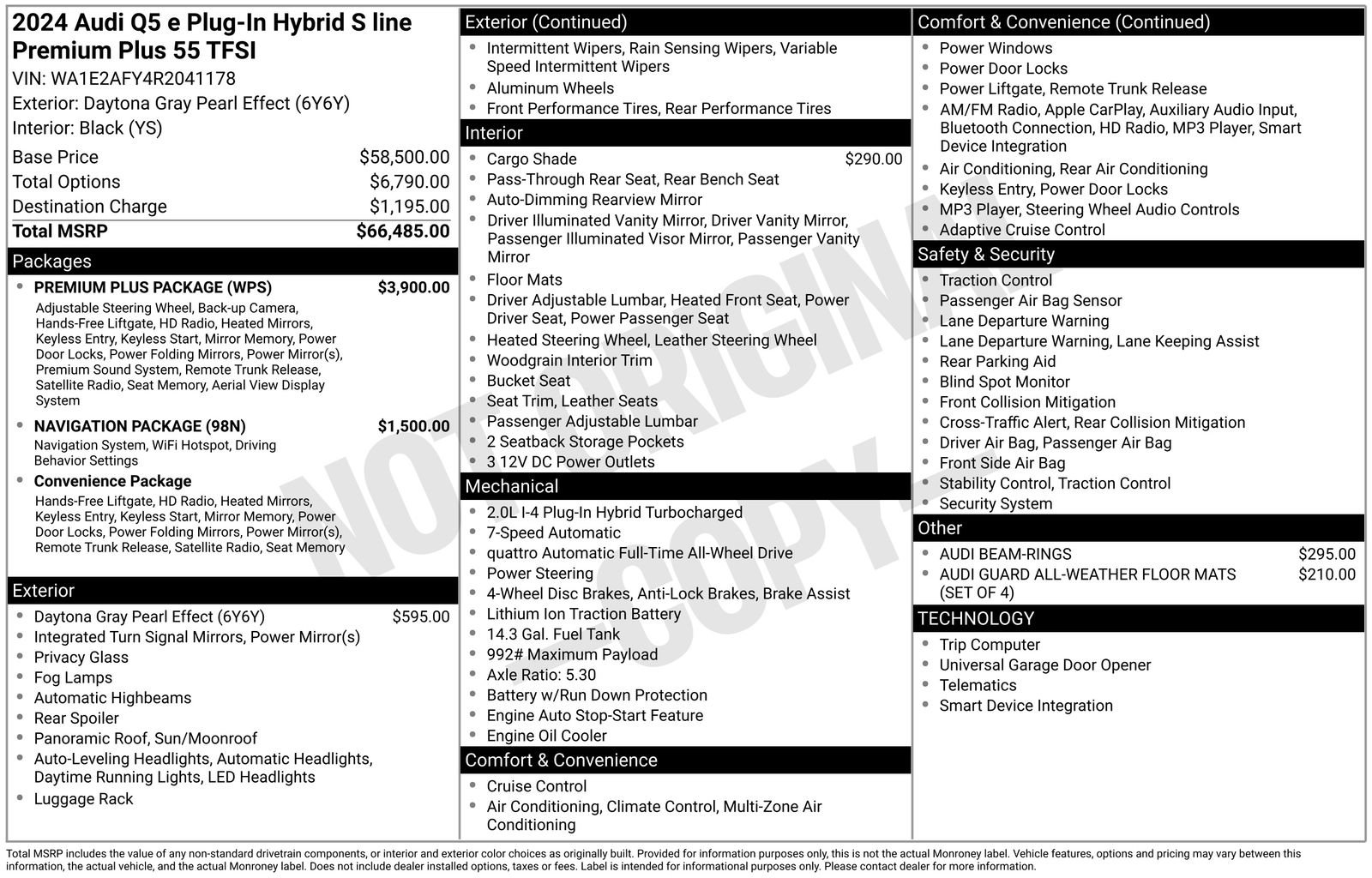 Used 2024 Audi Q5 e Premium Plus w/ Premium Plus Package image 46