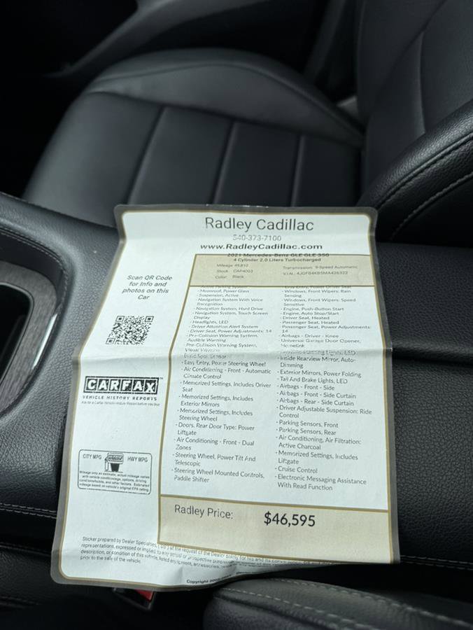 Used 2021 Mercedes-Benz GLE 350 4MATIC image 3