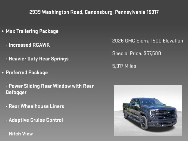 Certified 2026 GMC Sierra 1500 Elevation w/ Elevation Premium Package AWD/4WD image 25