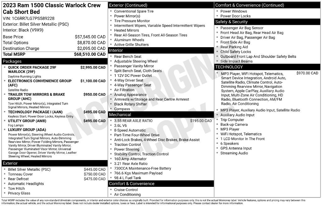 Used 2023 RAM 1500 Warlock AWD/4WD image 40