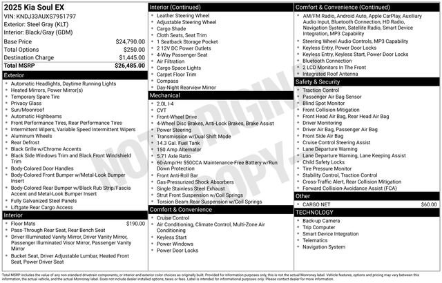 New 2025 Kia Soul EX image 4