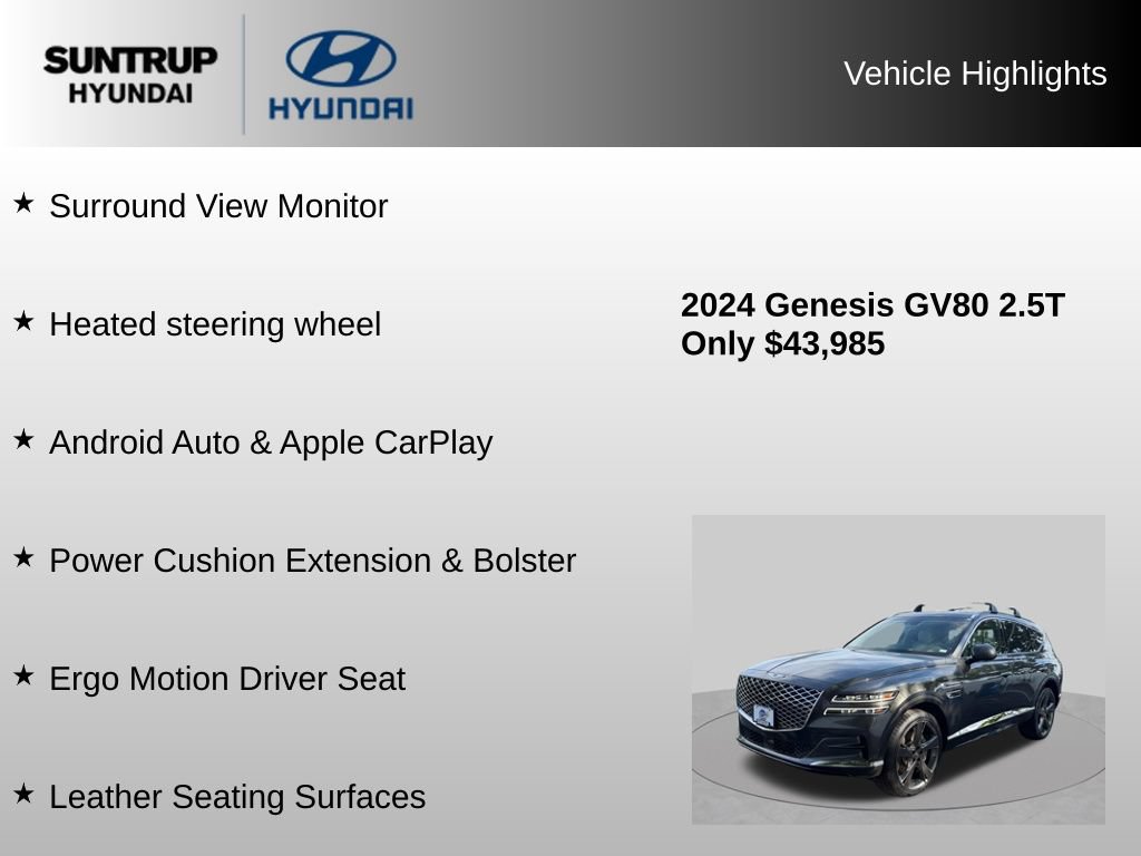 Used 2024 Genesis GV80 2.5T w/ Prestige Package AWD/4WD image 39