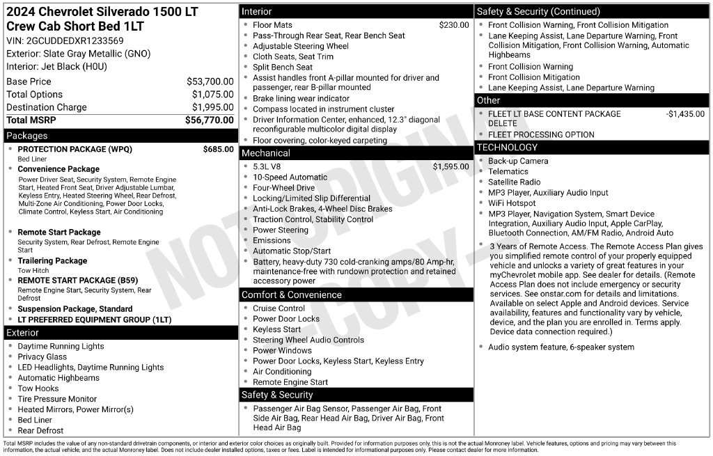 Used 2024 Chevrolet Silverado 1500 LT w/ Protection Package AWD/4WD image 2