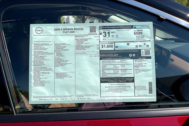 New 2026 Nissan Rogue Platinum w/ Platinum Premium Package AWD/4WD image 12