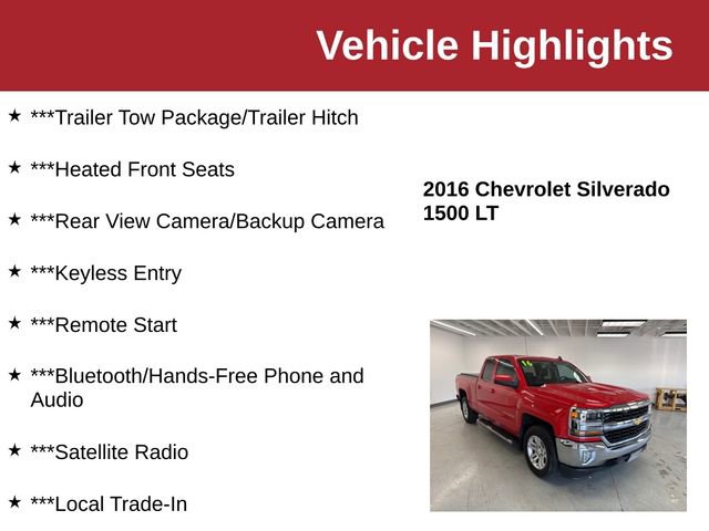 Used 2016 Chevrolet Silverado 1500 LT w/ All Star Edition AWD/4WD image 10