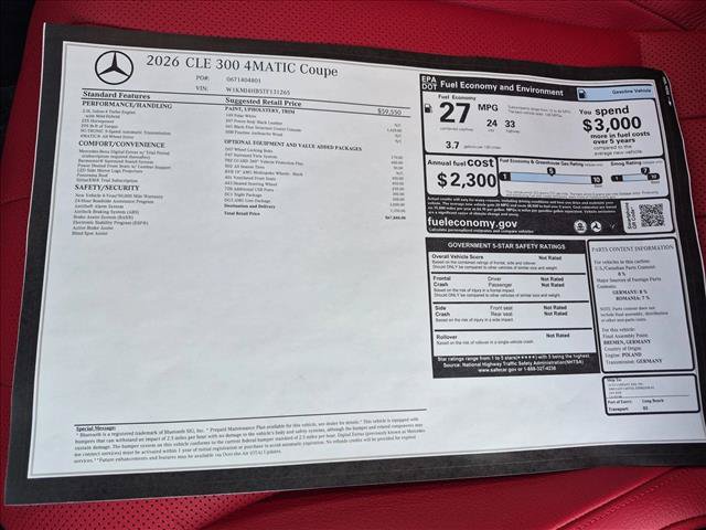 New 2026 Mercedes-Benz CLE 300 4MATIC Coupe image 18