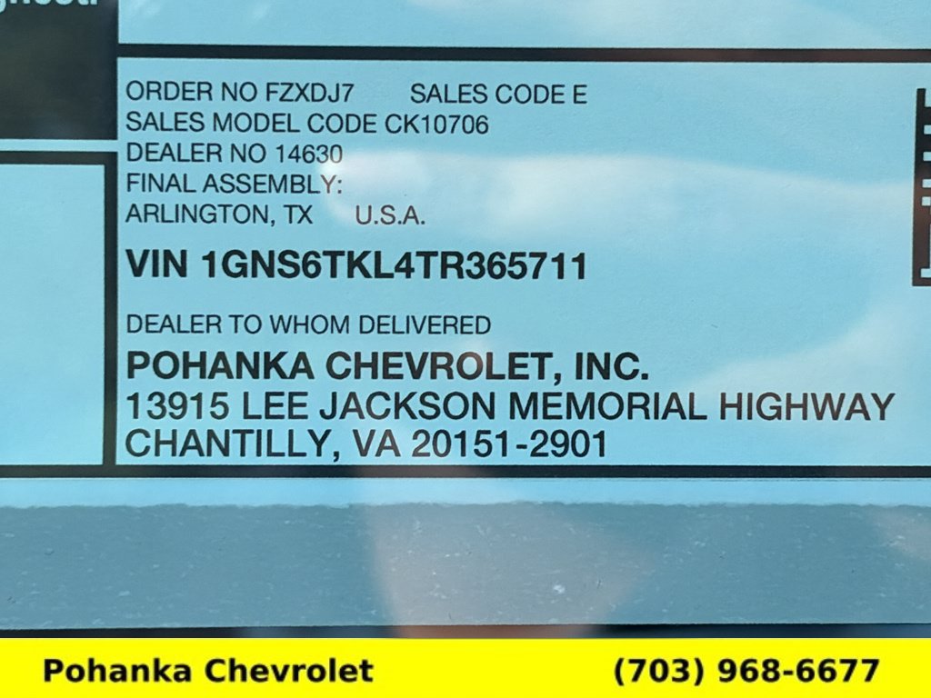 New 2026 Chevrolet Tahoe High Country w/ Sun And Tow Package AWD/4WD image 34