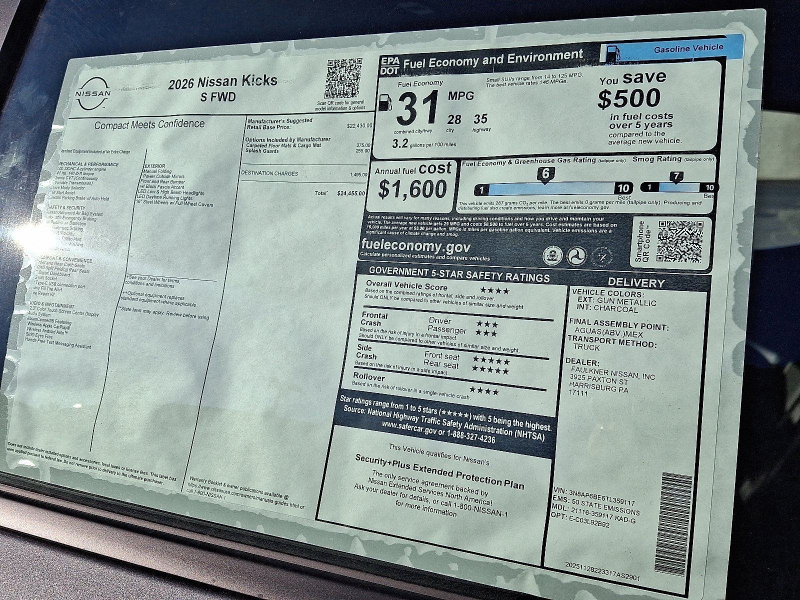 New 2026 Nissan Kicks S image 4