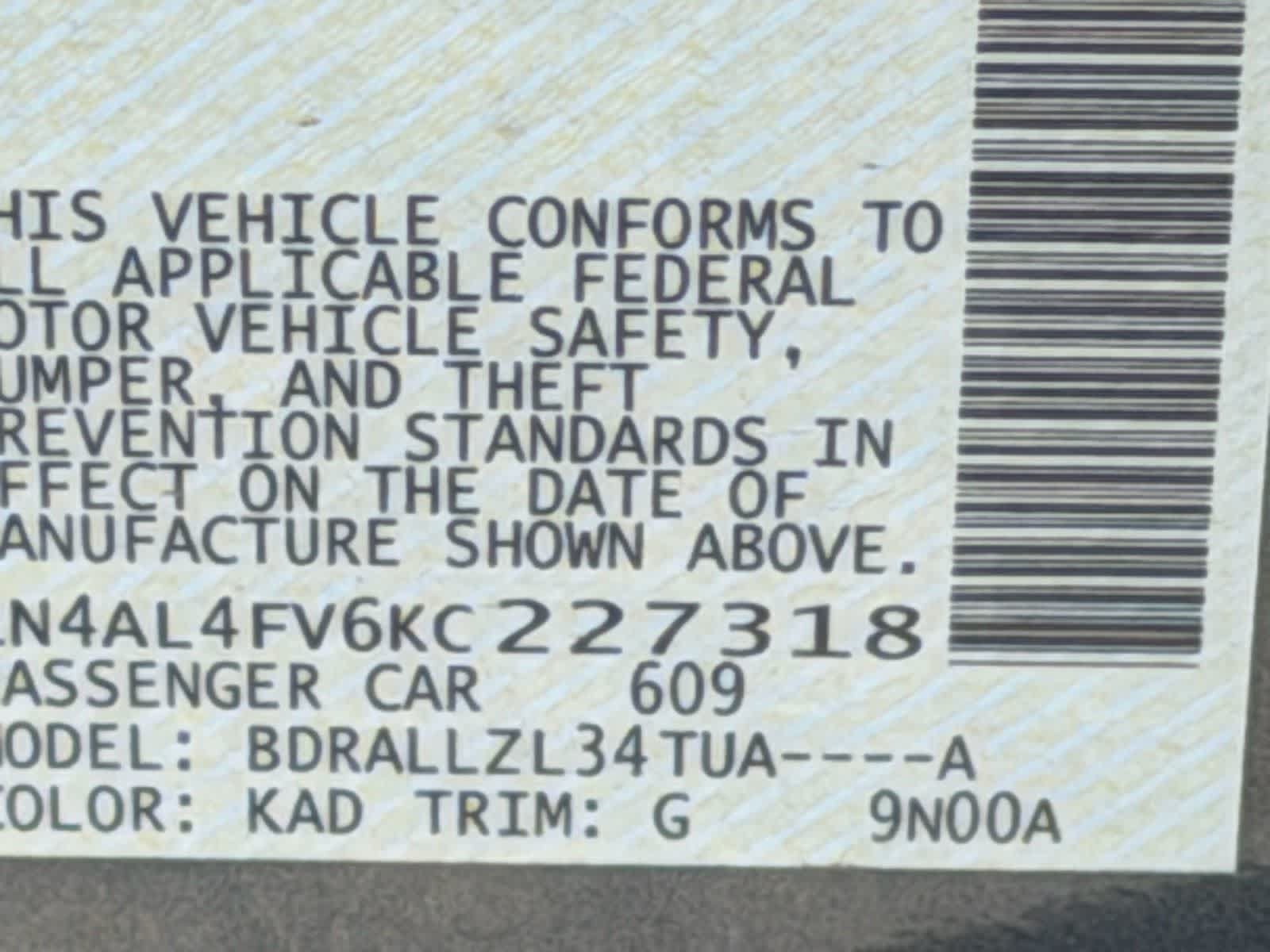 Certified 2019 Nissan Altima 2.0 Platinum FWD image 15