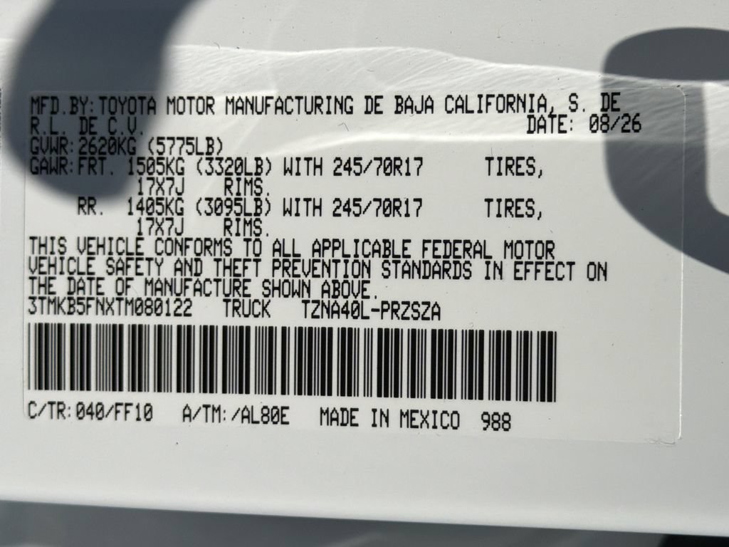New 2026 Toyota Tacoma 2WD Double Cab image 37