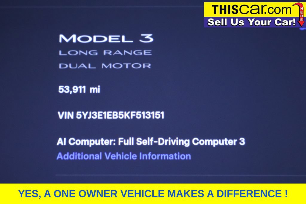 Used 2019 Tesla Model 3 Long Range AWD/4WD image 14