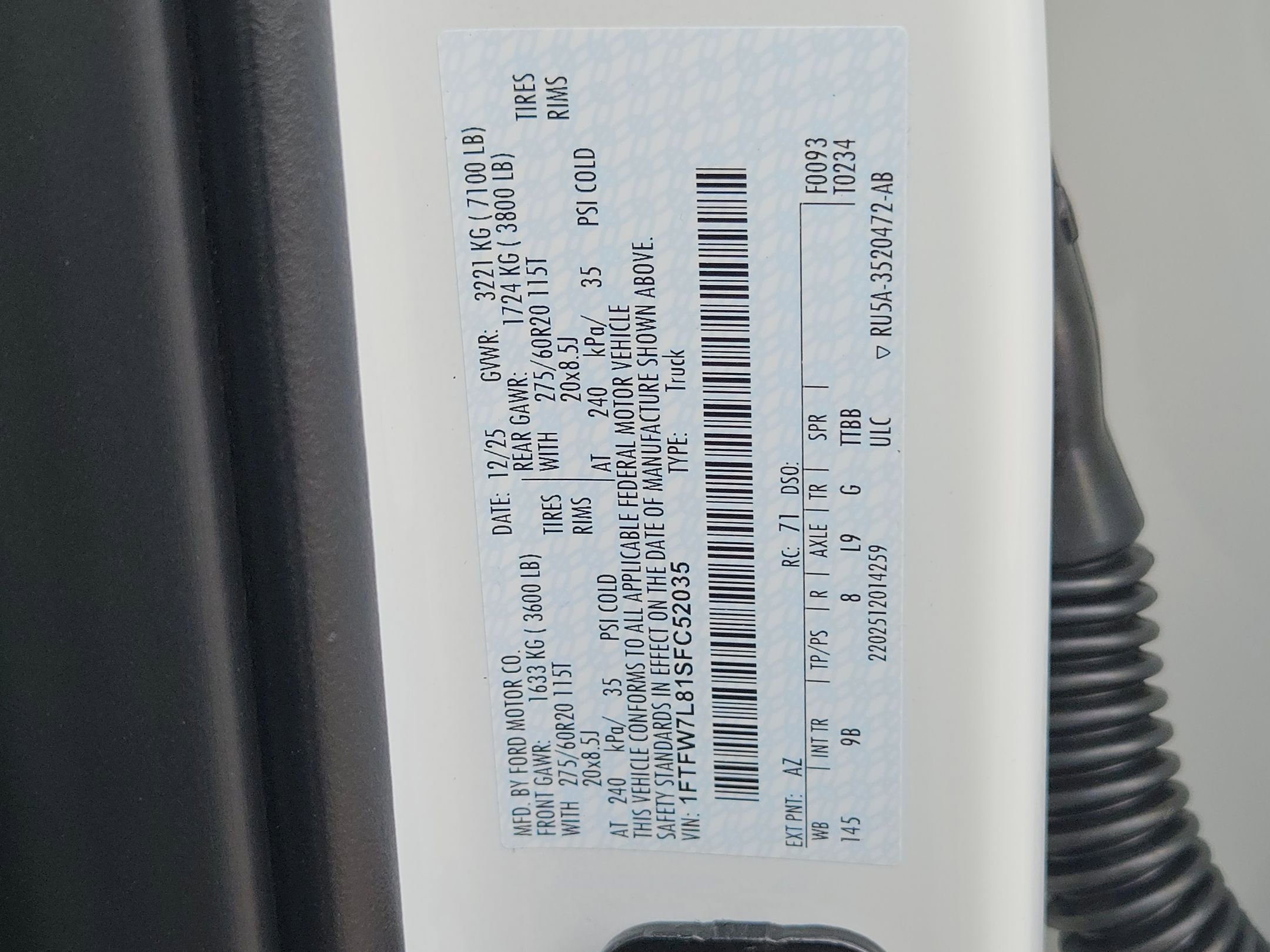 New 2025 Ford F150 Platinum w/ Equipment Group 702A High AWD/4WD image 17