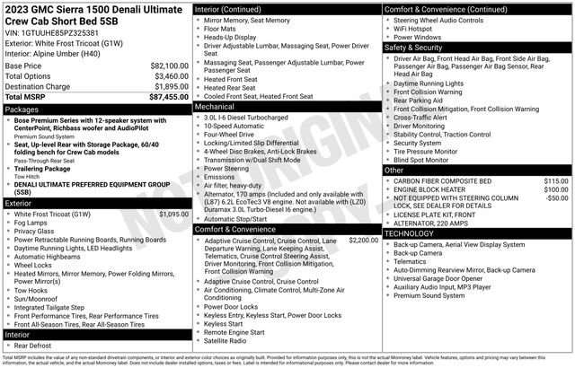 Used 2023 GMC Sierra 1500 Denali Ultimate AWD/4WD image 5