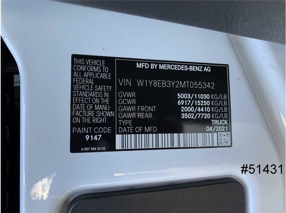 Used 2021 Mercedes-Benz Sprinter 3500 w/ Charging Package, Dashboard image 22