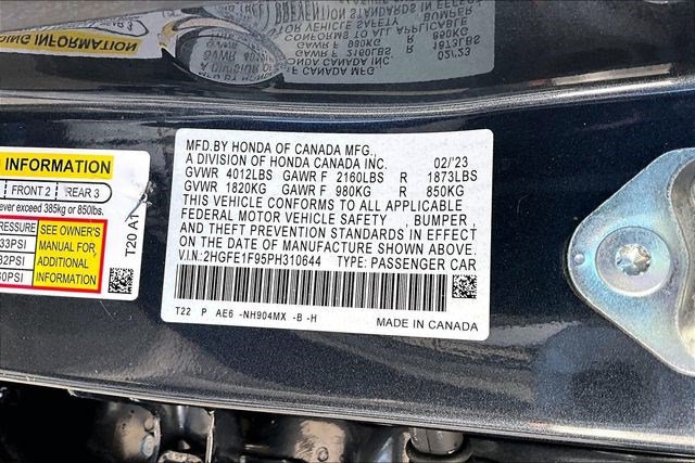 Certified 2023 Honda Civic Touring image 19
