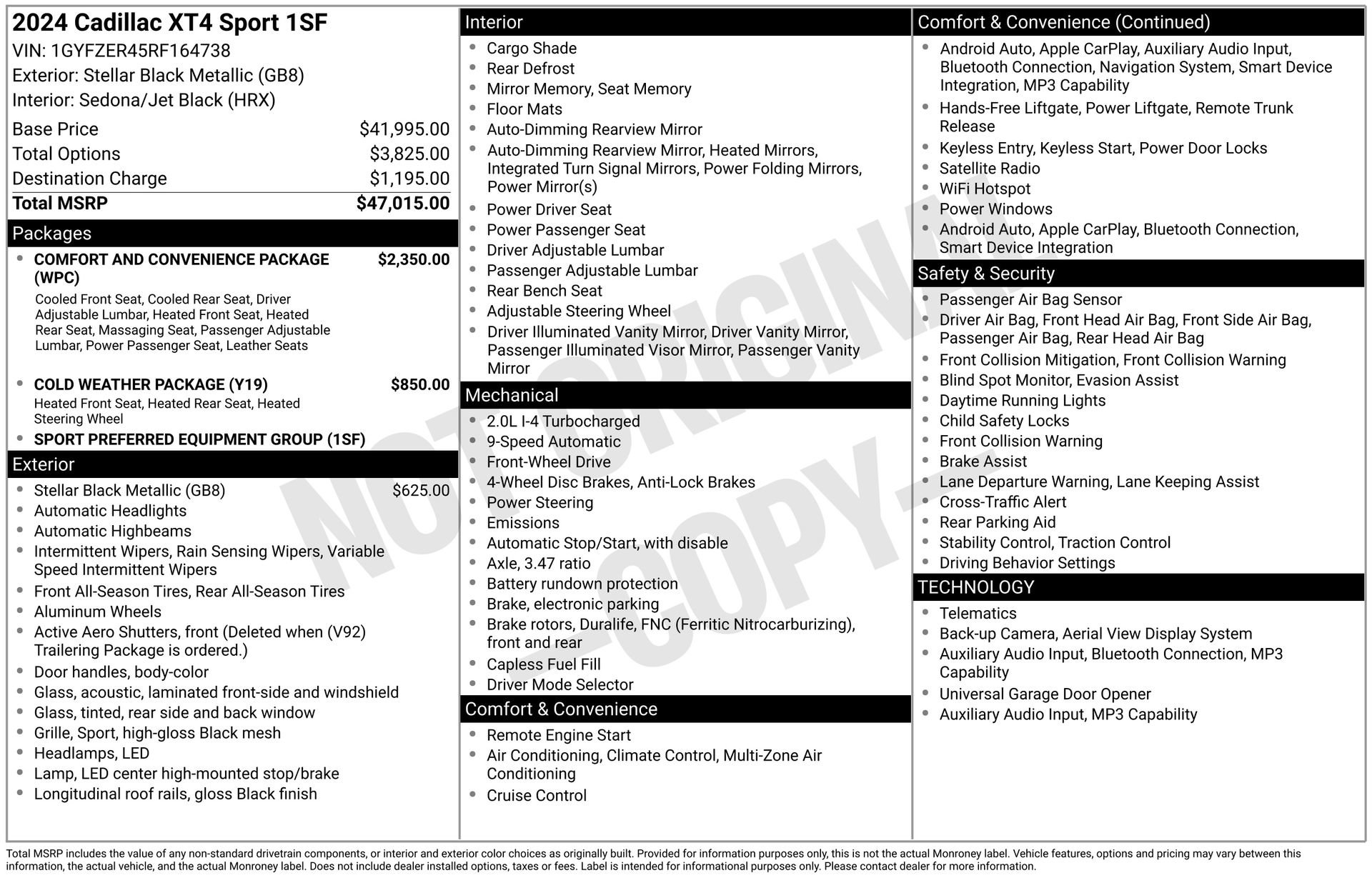 Used 2024 Cadillac XT4 Sport image 43