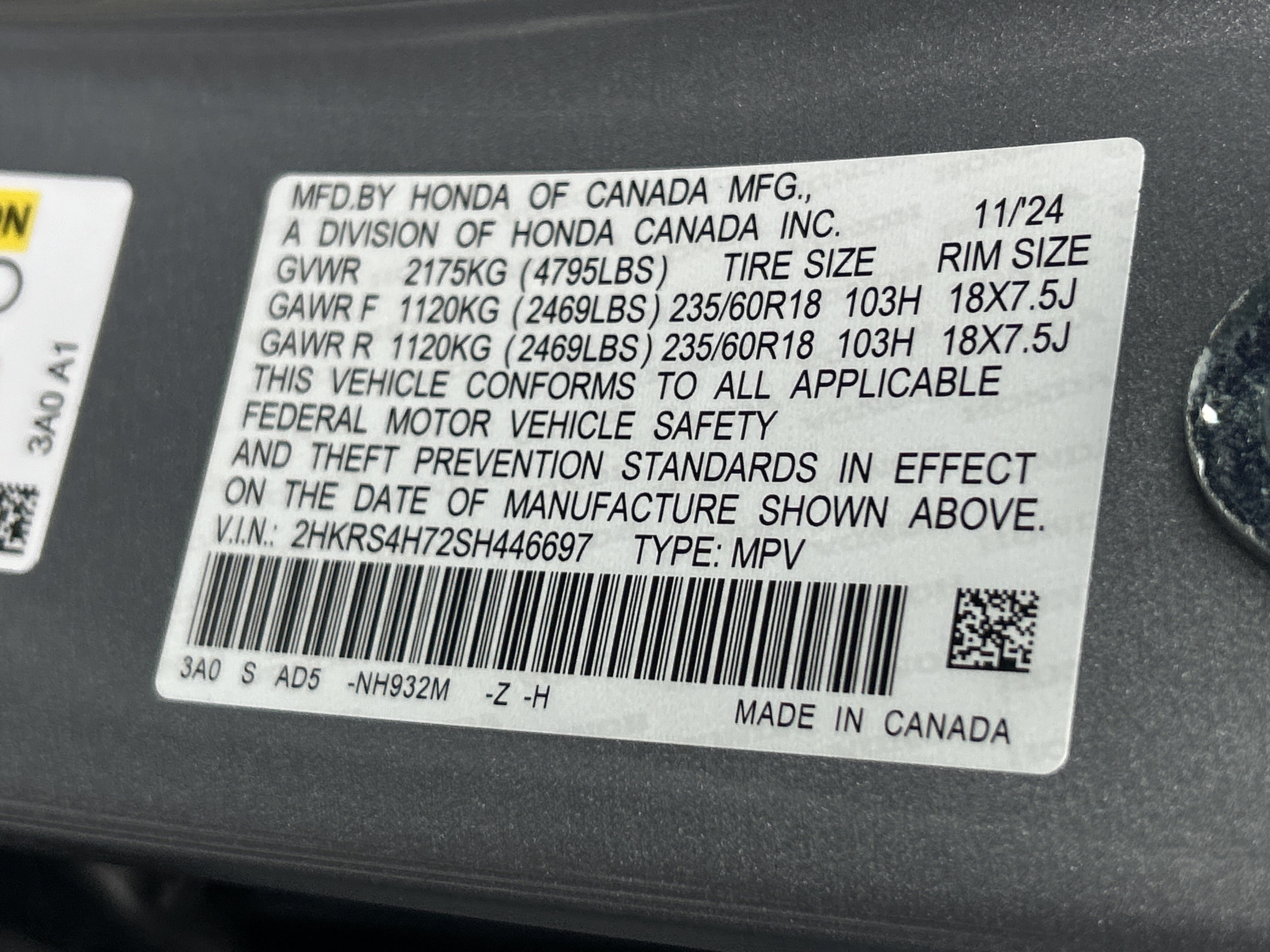 Certified 2025 Honda CR-V EX-L image 16
