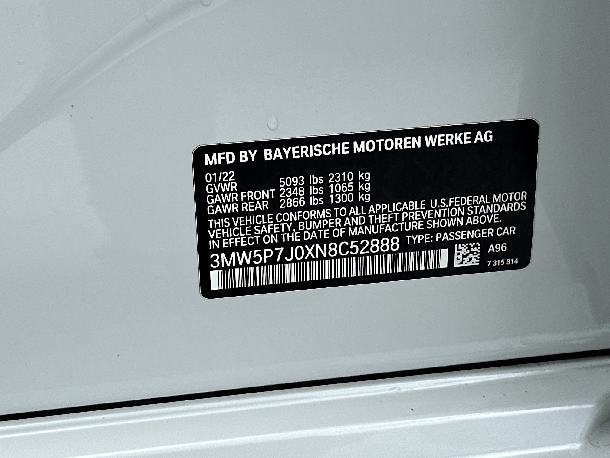 Used 2022 BMW 330e w/ Driving Assistance Package RWD image 34