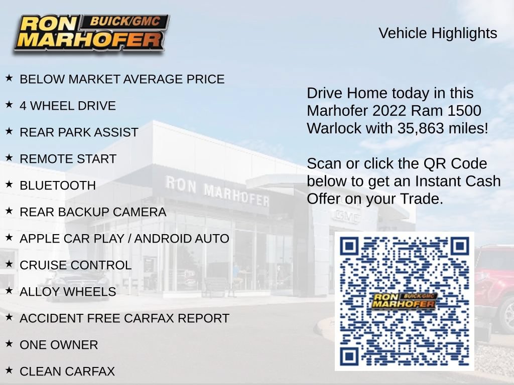 Used 2022 RAM 1500 Warlock w/ Electronics Group AWD/4WD image 15