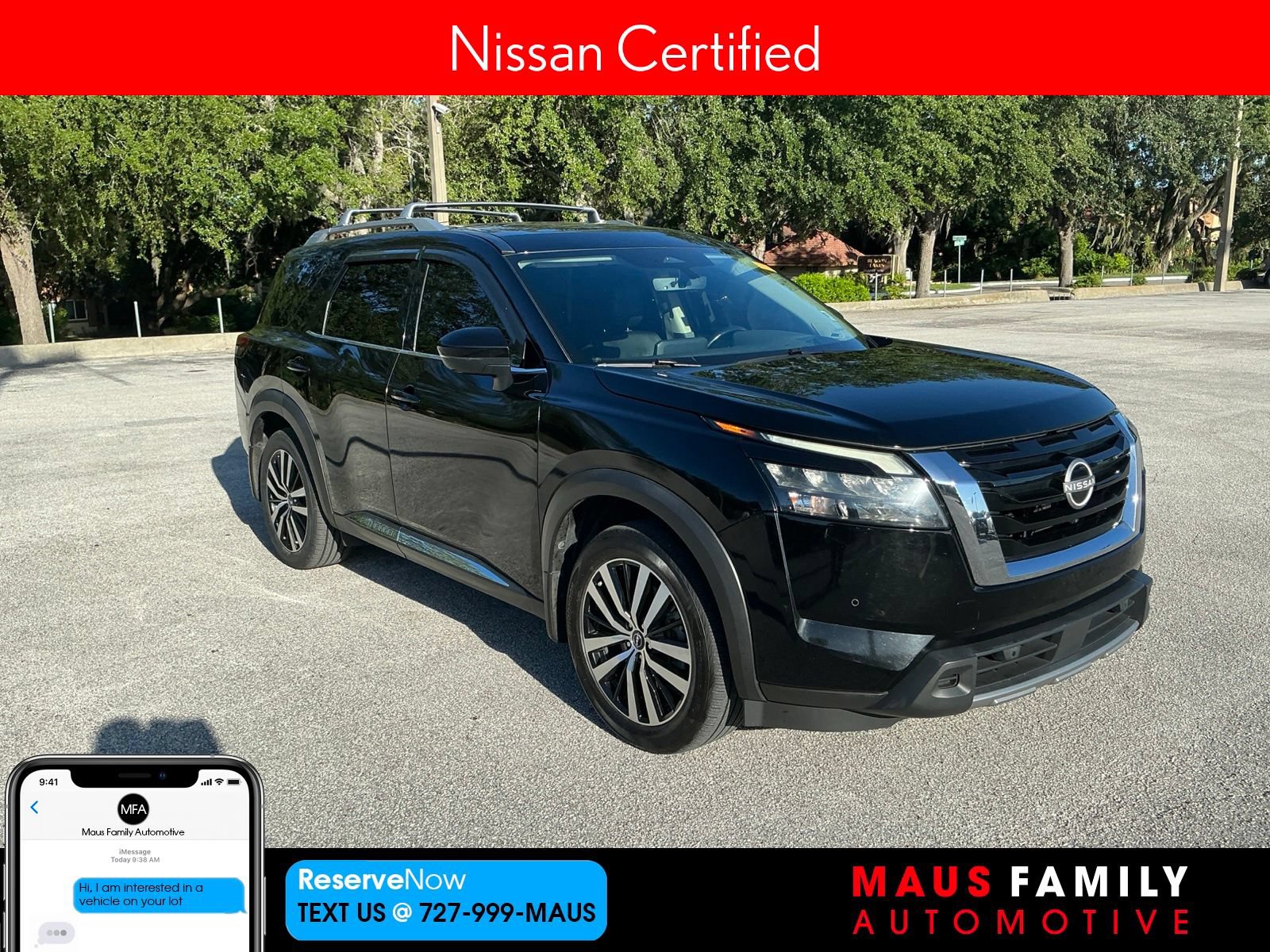 Certified 2024 Nissan Pathfinder Platinum w/ Cargo Package FWD image 1