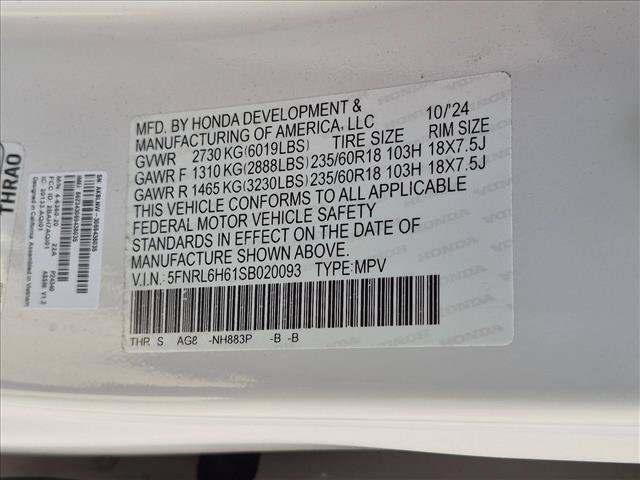 Used 2025 Honda Odyssey EX-L image 13