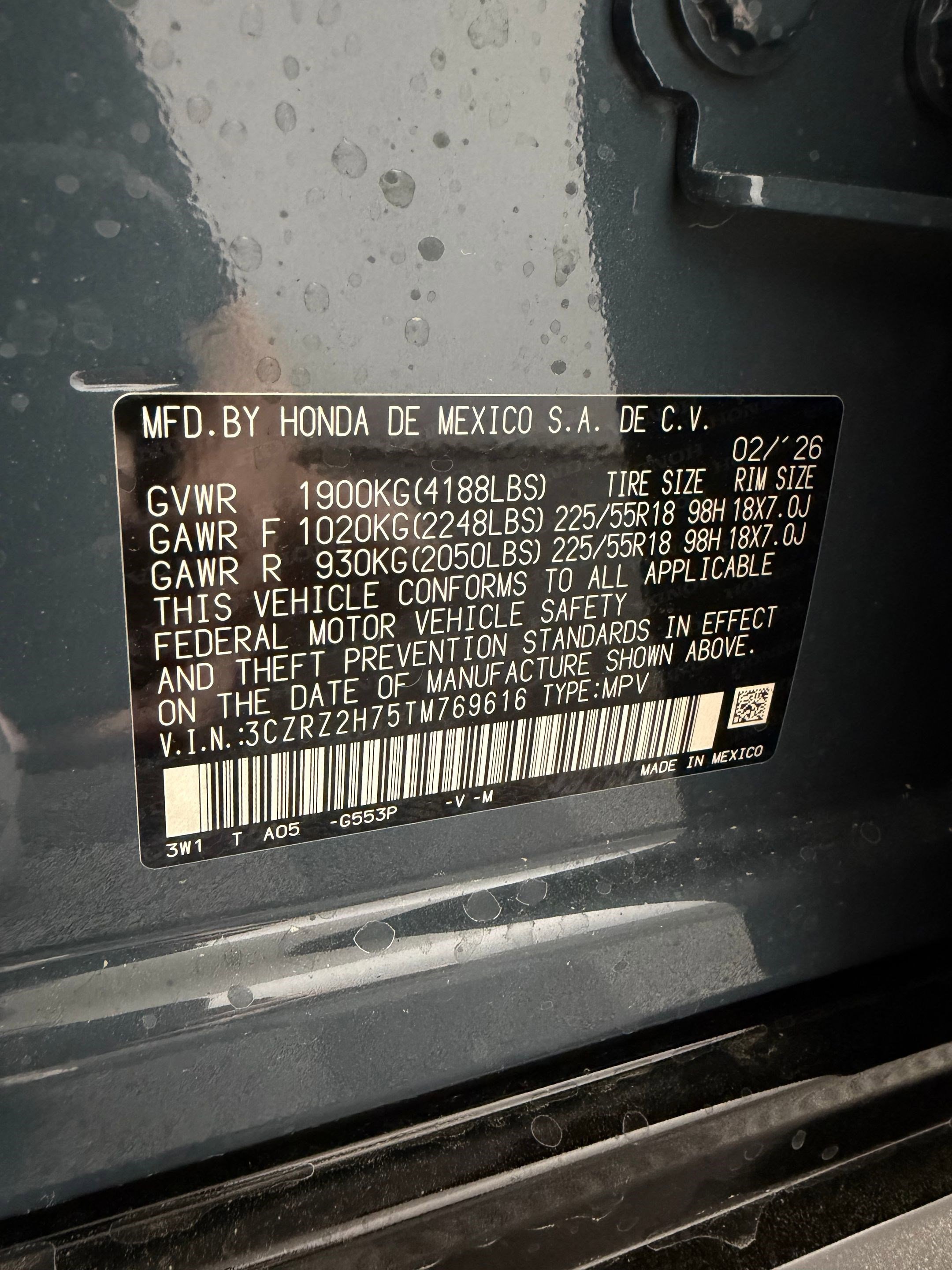 New 2026 Honda HR-V EX-L image 19