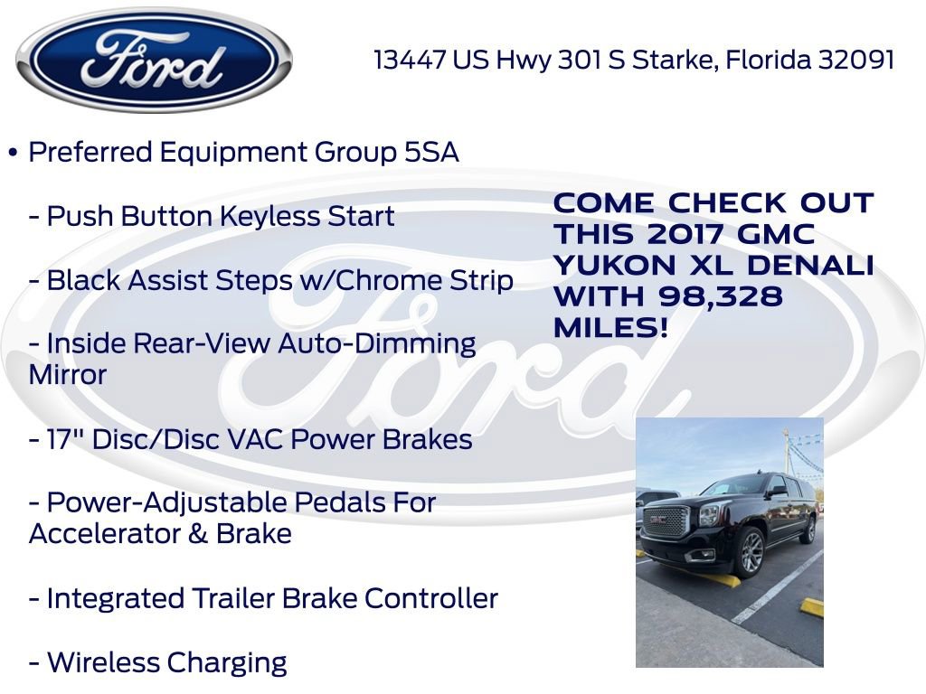 Used 2017 GMC Yukon XL Denali w/ Open Road Package image 7