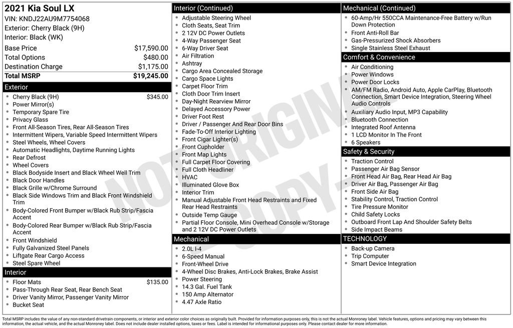 Used 2021 Kia Soul LX image 2