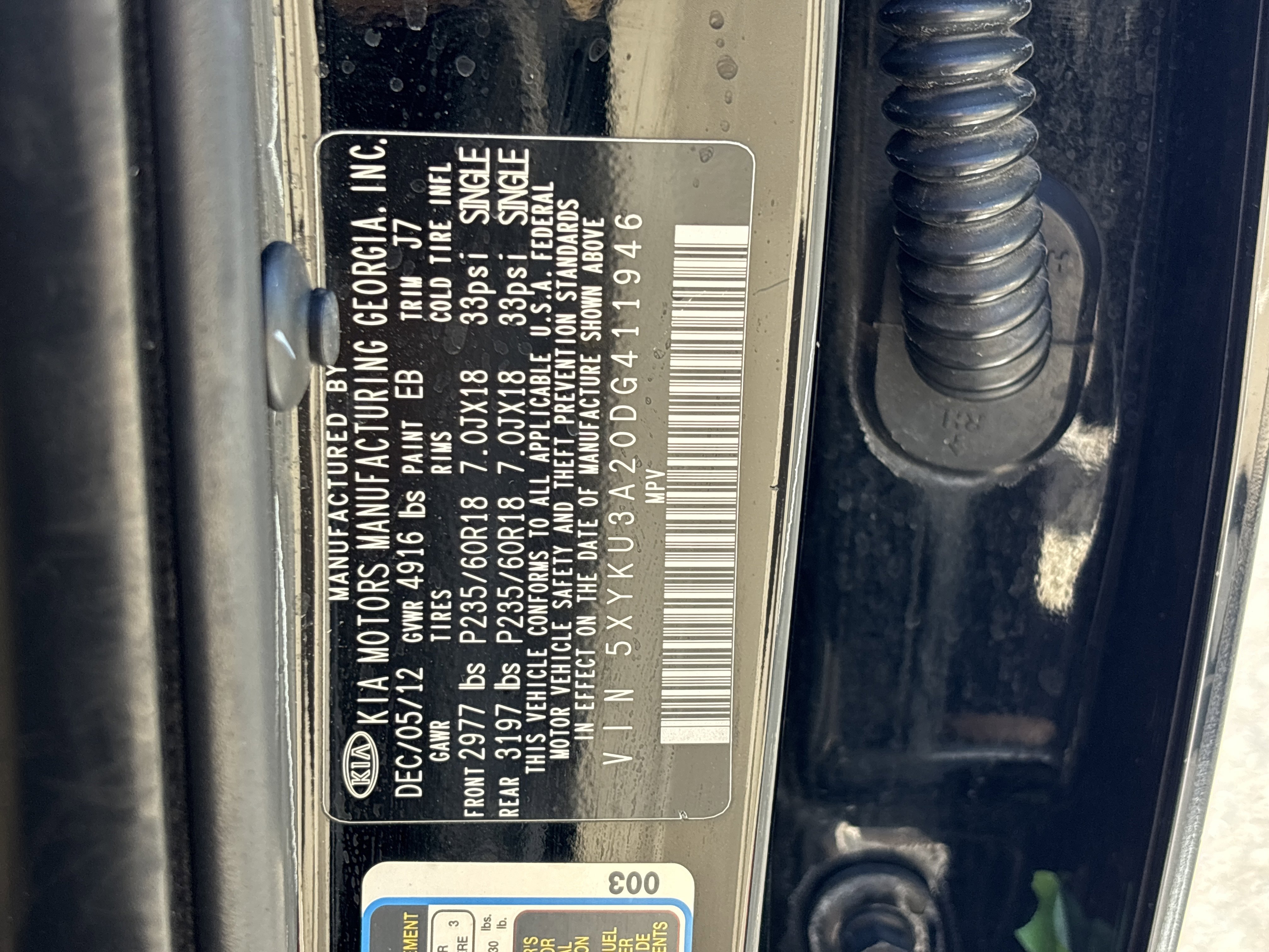 Used 2013 Kia Sorento EX FWD image 30