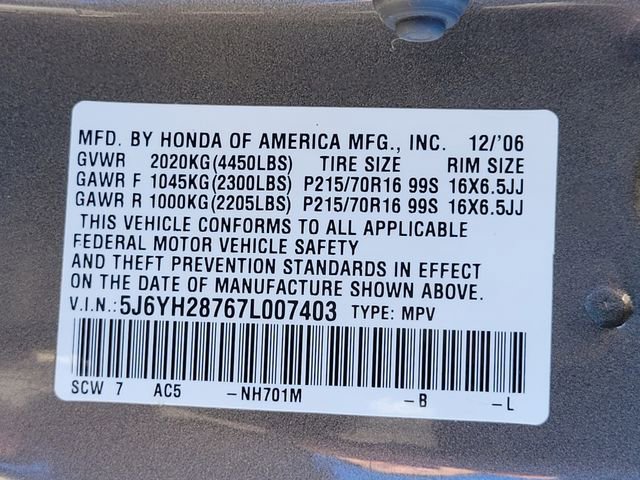 Used 2007 Honda Element EX image 16