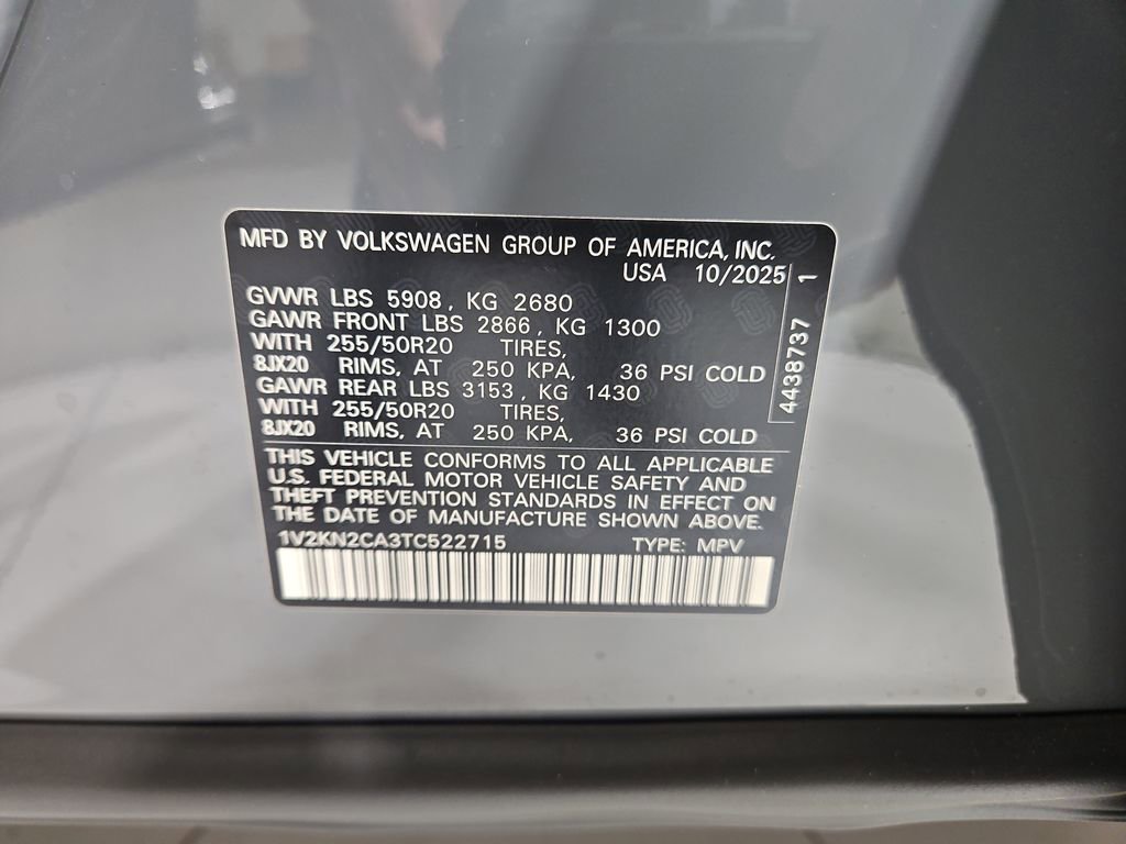 New 2026 Volkswagen Atlas SE image 30