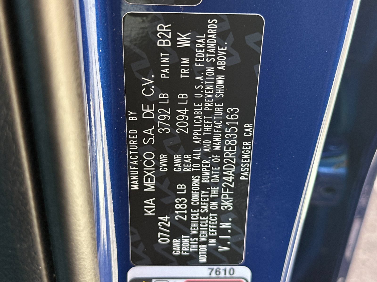 Certified 2024 Kia Forte LXS FWD image 36