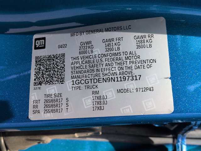 Used 2022 Chevrolet Colorado Z71 AWD/4WD image 23