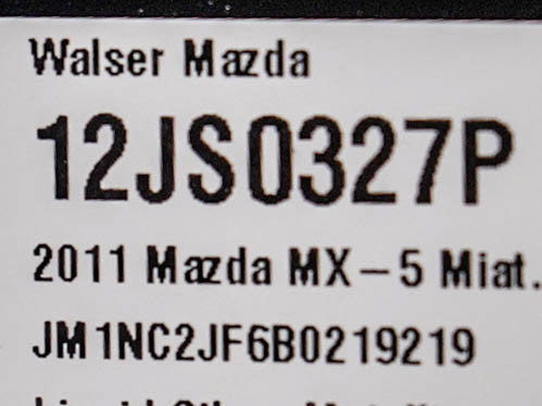 Used 2011 MAZDA MX-5 Miata Sport RWD image 24