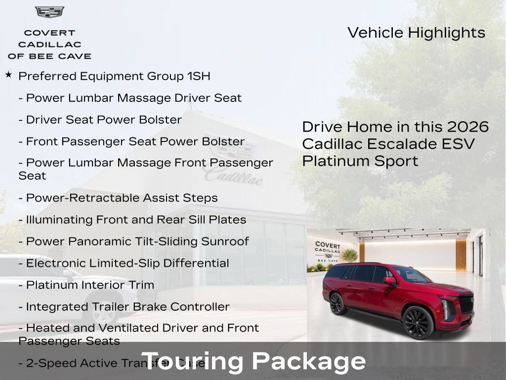 New 2026 Cadillac Escalade ESV Platinum Sport w/ LPO, ONYX Package AWD/4WD image 6
