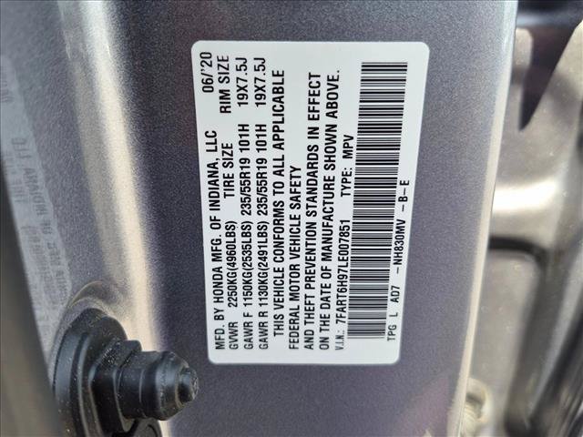 Certified 2020 Honda CR-V Touring image 15