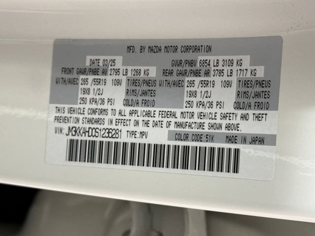 Certified 2025 MAZDA CX-90 3.3 Turbo w/ Select Package image 33