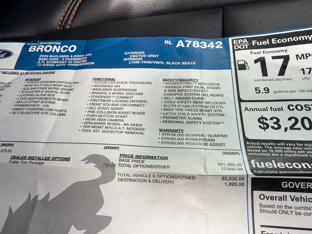 Used 2024 Ford Bronco Badlands AWD/4WD image 42