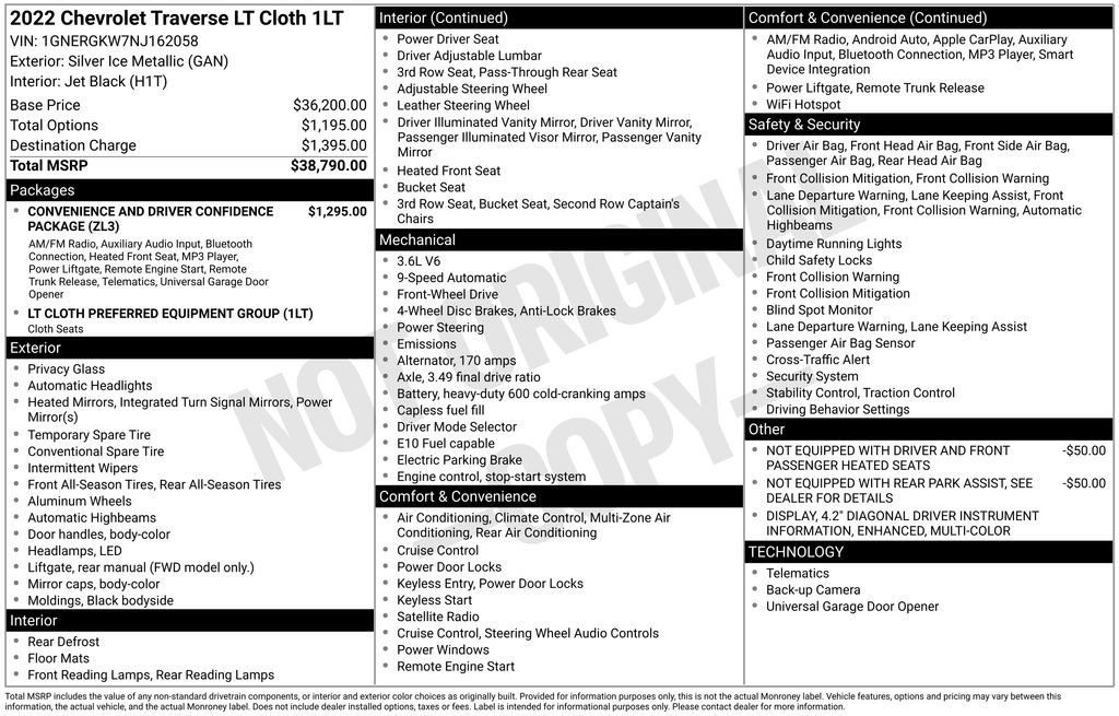 Used 2022 Chevrolet Traverse LT image 27
