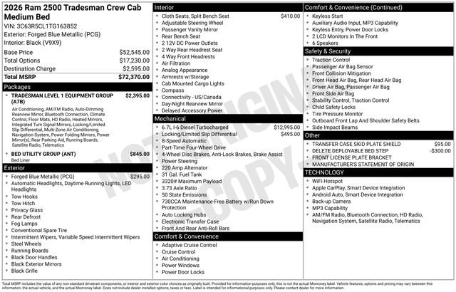 New 2026 RAM 2500 Tradesman image 17