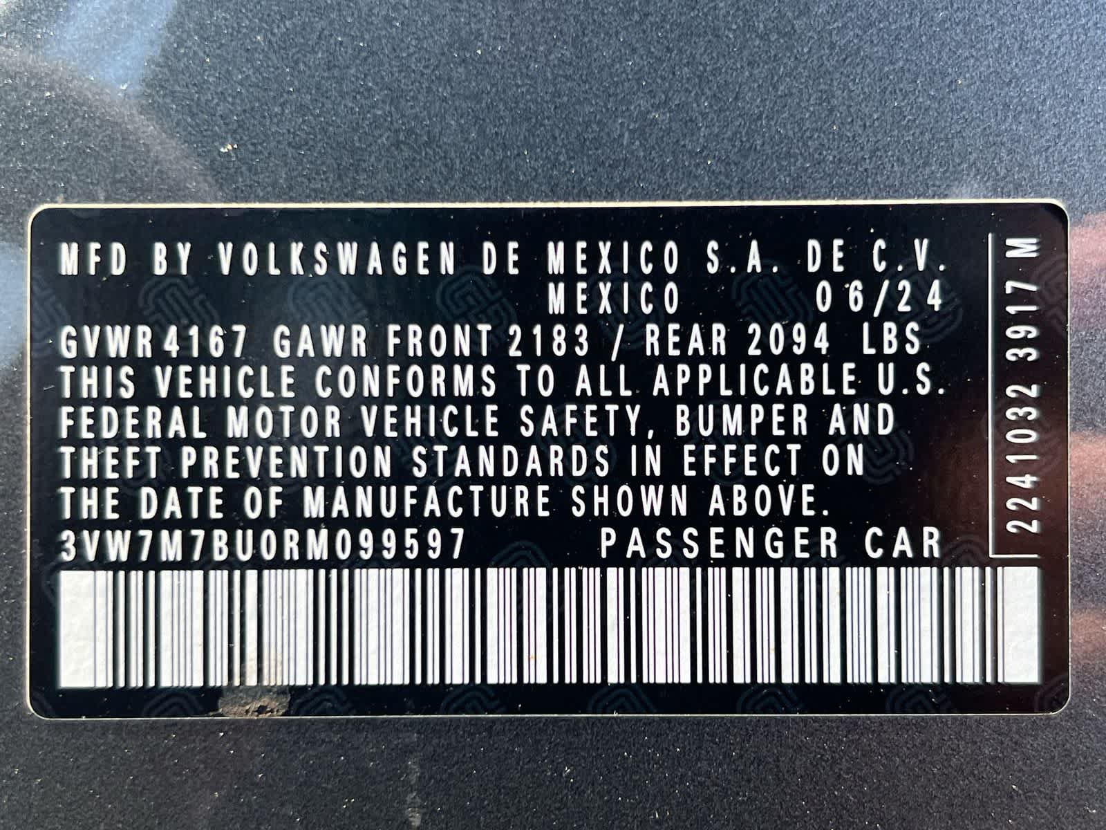Used 2024 Volkswagen Jetta SE w/ Panoramic Sunroof Package FWD image 36