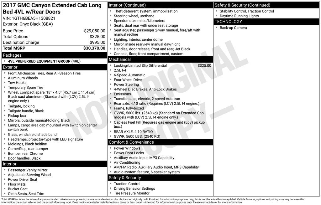 Used 2017 GMC Canyon 4x4 Extended Cab image 24