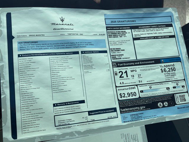 New 2026 Maserati GranTurismo Modena AWD/4WD image 45