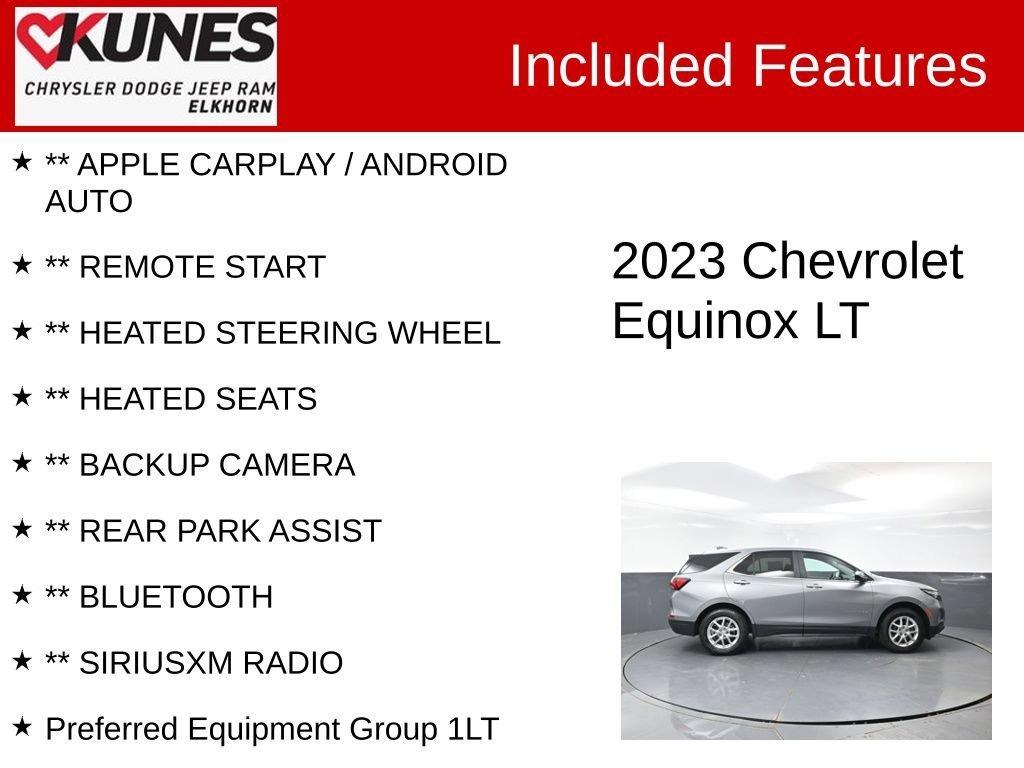Used 2023 Chevrolet Equinox LT AWD/4WD image 2