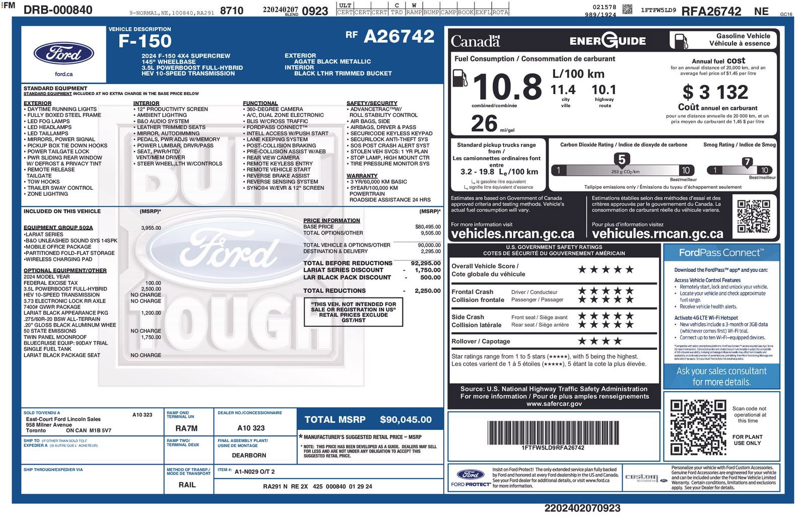Used 2024 Ford F150 Lariat w/ Equipment Group 502A High AWD/4WD image 34