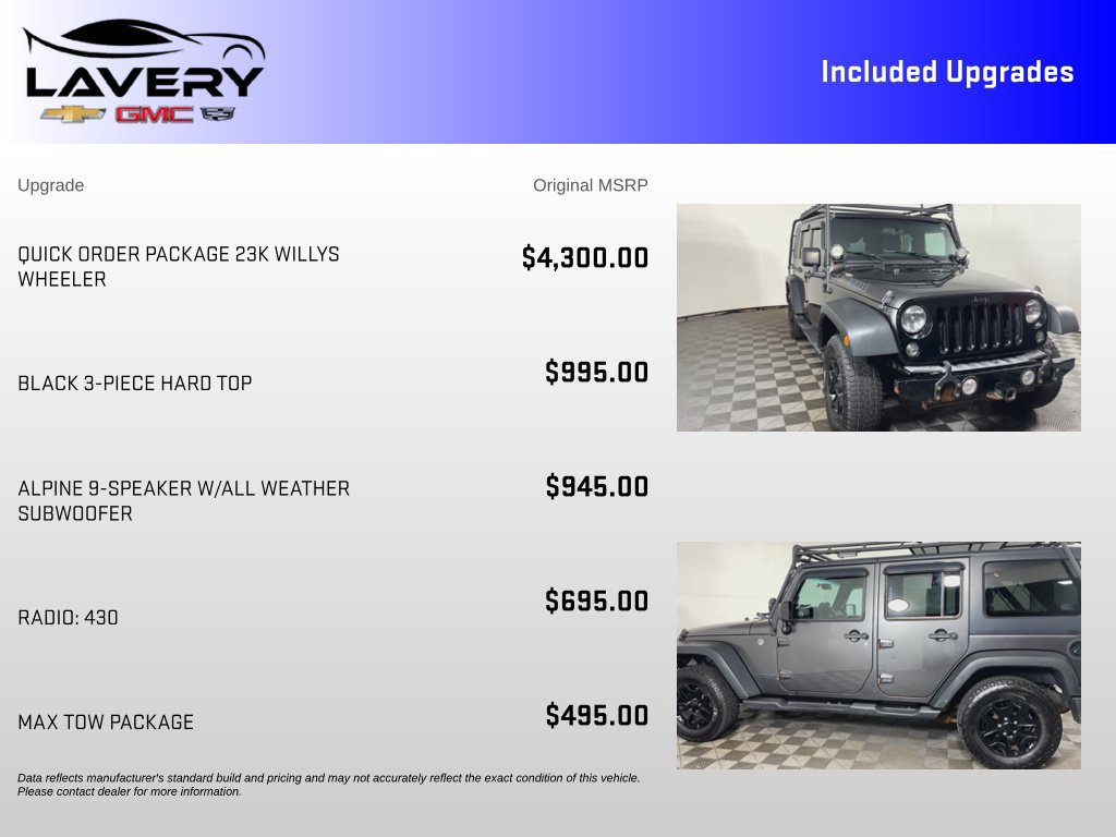 Used 2016 Jeep Wrangler Unlimited Sport AWD/4WD image 7
