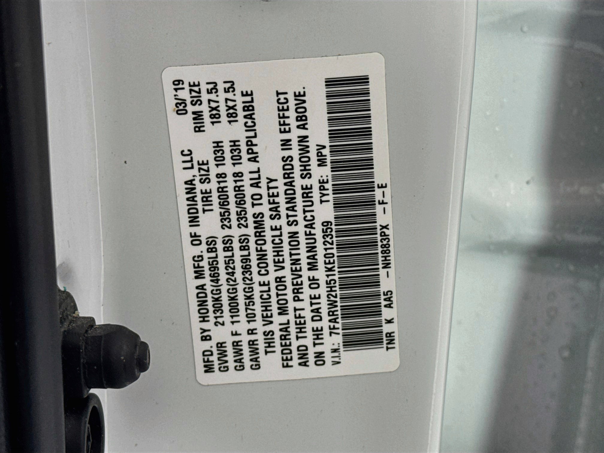 Certified 2019 Honda CR-V EX image 32